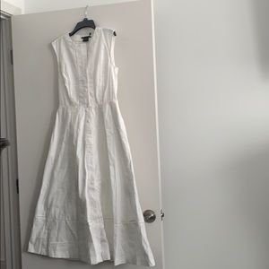 White fit & flare dress